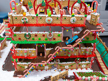 gingerbread parking garage