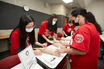 young students participate during Nurse Camp