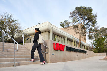 new stairs and ramp to Performance Art Center