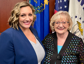Joyce Woodhouse with Nicole Cannizzaro