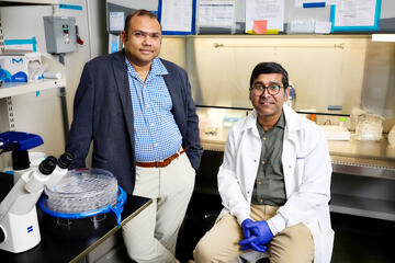 unlv faculty members in a lab