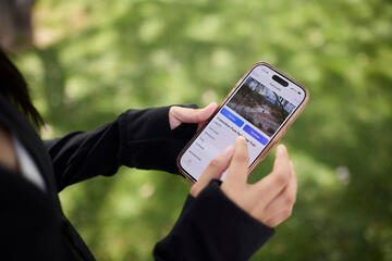 phone that shows Neon to Nature app