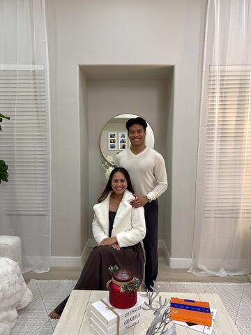 James Sarmiento and his mother