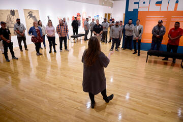 employees attend VIP reception at Barrick Museum