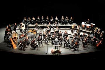 full orchestra on stage