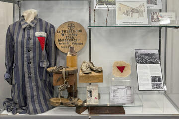 clothing and other items from Holocaust exhibit