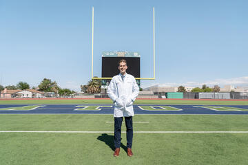 Jordan Miller, MD, medical chief resident in the Kirk Kerkorian School of Medicine at UNLV Department of Orthopaedics