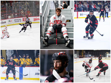 collage of UNLV hockey team less space