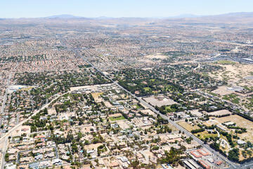 aerial view of the Las Vegas Valley