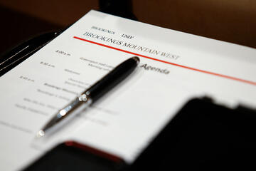 Pen on piece of paper.