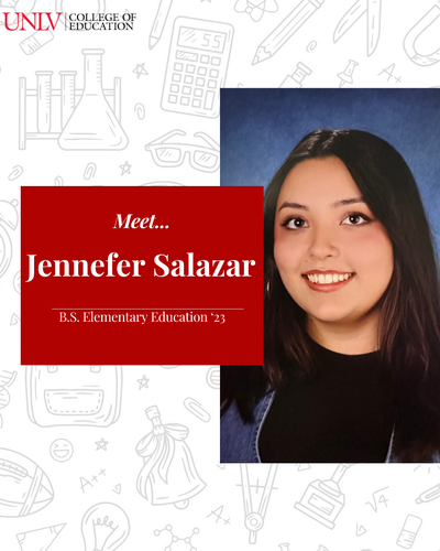 Picture introduction of UNLV alumni, Jennefer Salazar