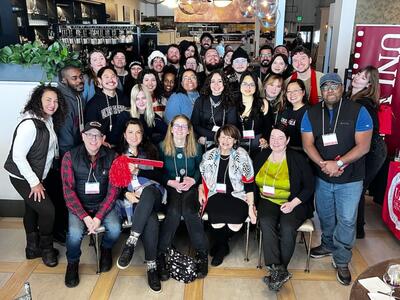UNLV Film and College of Fine Arts students and alumni gather at the annual UNLV Sundance Mixer at the Sundance Film Festival, January, 2025