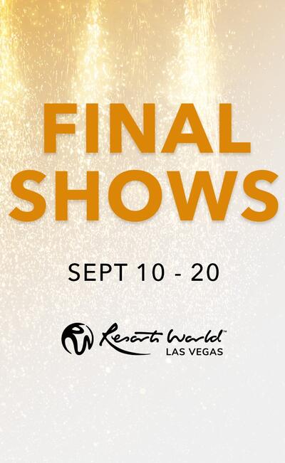 Janet Jackson Final Shows September 10th through the 20th, 2025 at Resorts World Las Vegas.