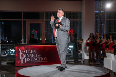 Dean Cardenas addresses the guests