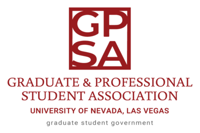 GPSA Logo center-alignment. Graduate Student Government, UNLV.
