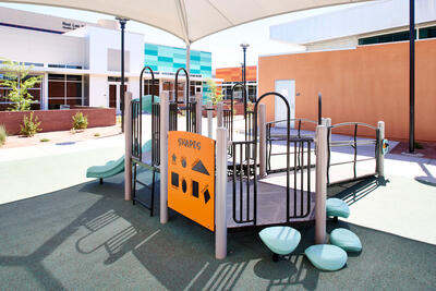 Outdoor playground at the Marlow Early Childhood Education Campus