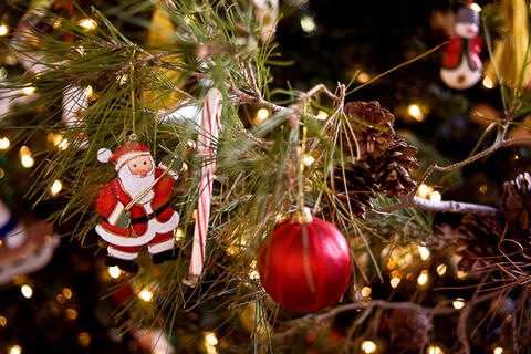 Decorated Christmas tree