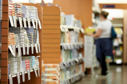 Bookstore interior
