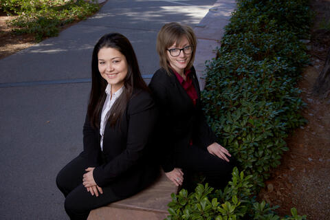 Alissa Cooley and Katelyn Franklin