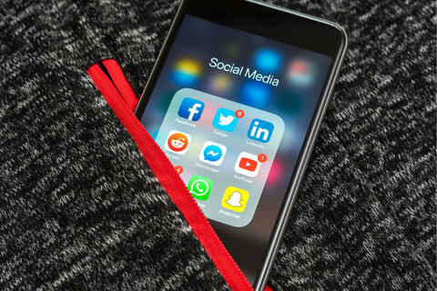 cell phone with social apps