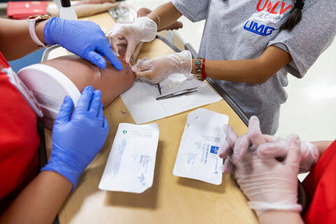 Nursing students in class