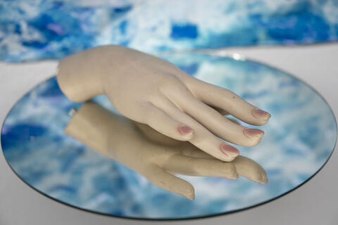 detail shot of artwork