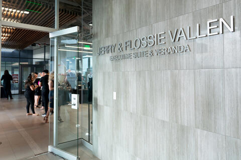 Sigange in Hospitality Hall saying "Vallen Executive Suite"