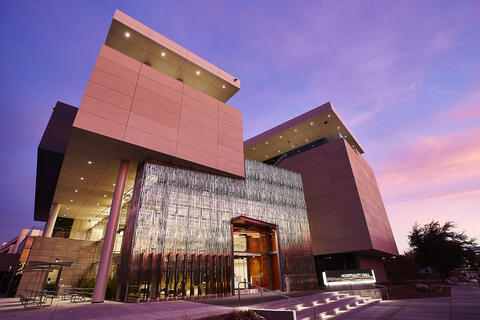 exterior image of hospitality hall