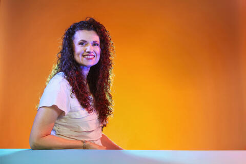 woman posing in studio