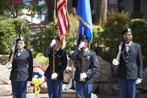 Ceremony held by UNLV student veterans.