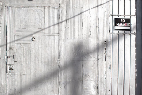 photograph of white door and background