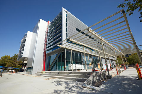 exterior of building under construction