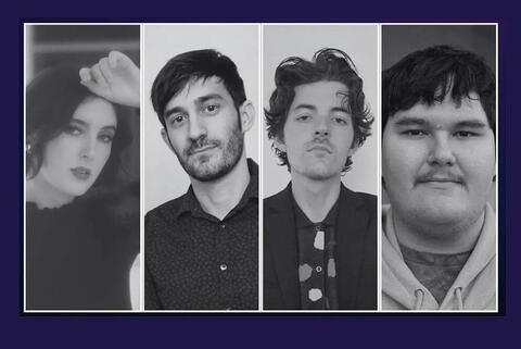 collage of four people