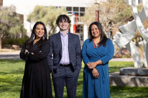 Danielle Finn, Makai Suniga, and Tammi Tiger standing together