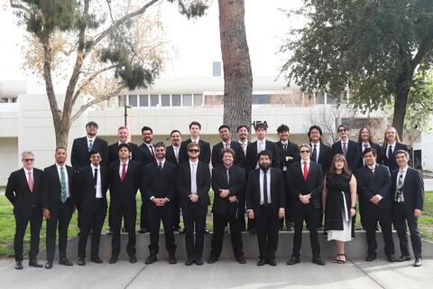 jazz ensemble sitting outside