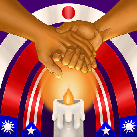 Artist Camille Sweeney Carter's illustration of the Dec. 6 victims' cultural backgrounds using flags