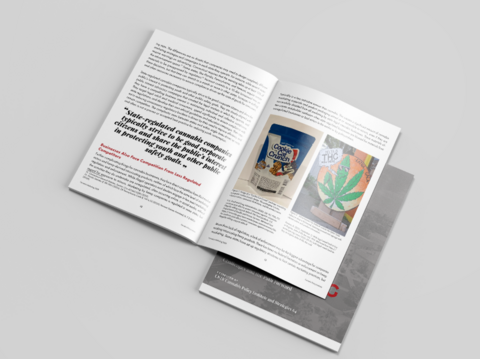 Photo of an open magazine
