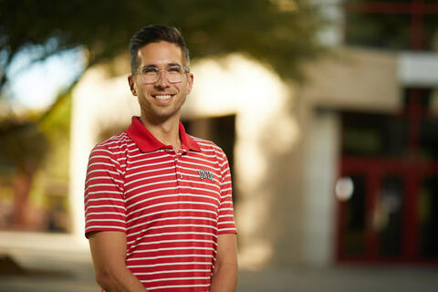 Graham McGinnis in a UNLV shirt