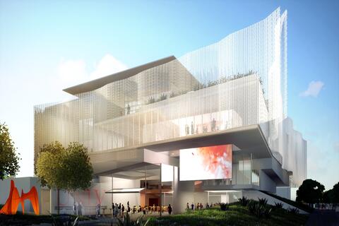 illustration of new Fine Arts building