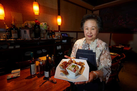 A portrait of Saipin Chutima, the founder of a staple Las Vegas Thai food chain, Lotus of Siam.