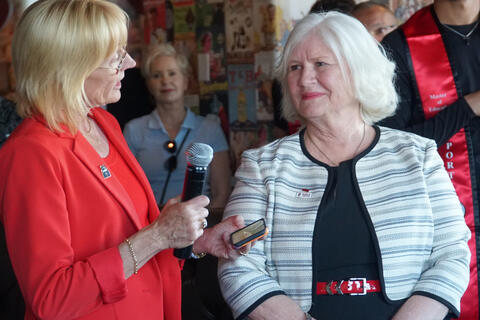 Lisa Kelleher being honored at celebration