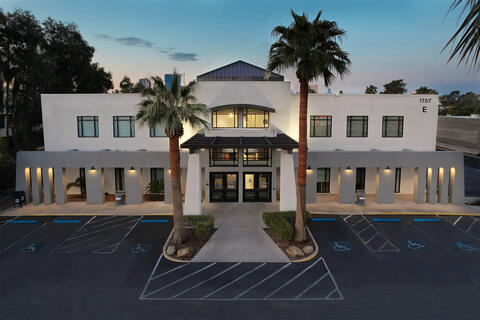 Exterior view of the UNLV Health Clinic