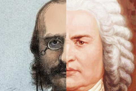 collage of two classical composers