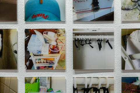 collage of small square artworks