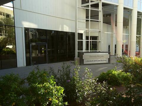 Beverly Rogers Literature and Law Building on UNLV campus.