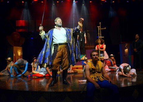Actors during a performance.