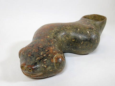 An art piece featuring a snake