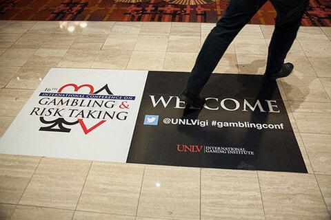 Conference Day 1 floor sign