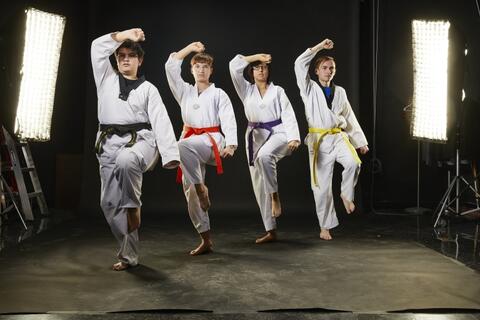 UNLV Taekwondo Team posing