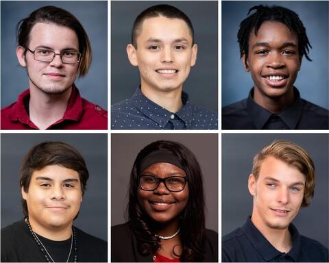 Six different students from the Foster Youth Inaugural Cohort